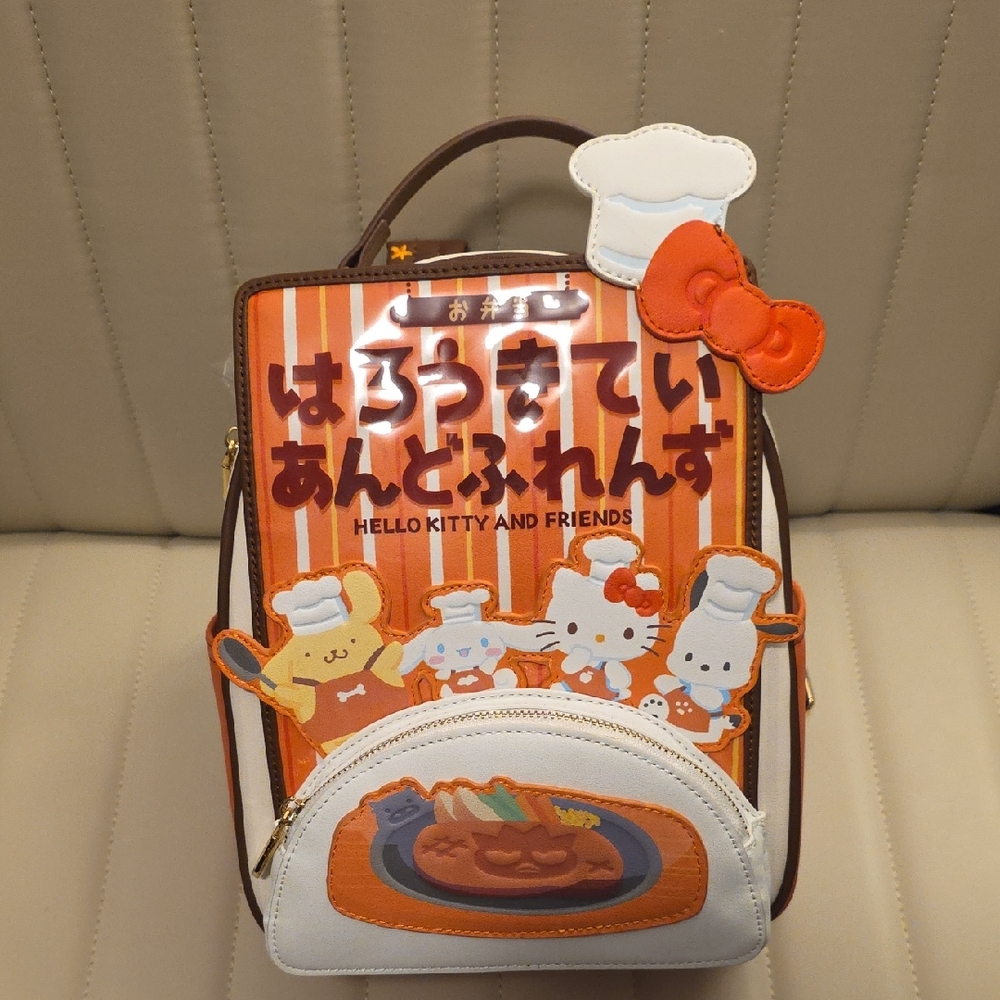 Hello Kitty and Friends Striped Orange Backpack